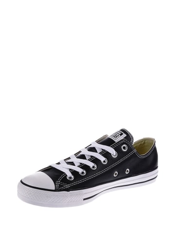 Leren sneakers zwart