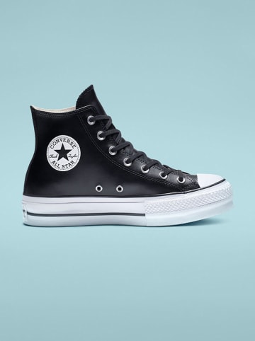 Leren sneakers zwart