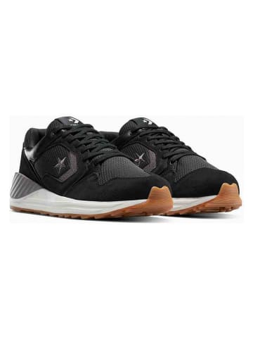 Leder-Sneakers "Wave Trainer" in Schwarz