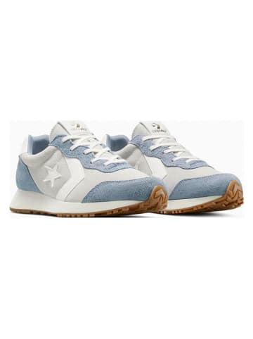 Leren sneakers "Omega" lichtblauw/grijs/wit