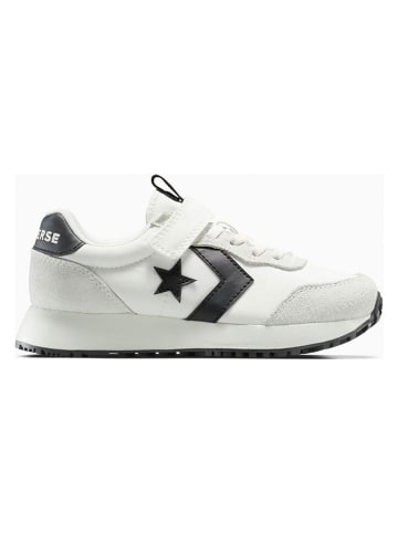 Leren sneakers "Omega" wit/zwart