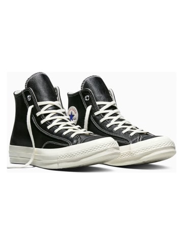 Leder-Sneakers "Chuck 70" in Schwarz