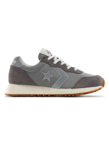 Leder-Sneakers "Omega Trainer" in Grau