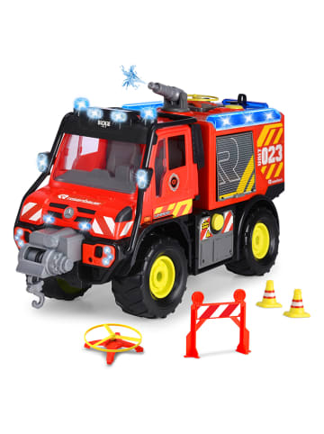 Samochód zabawkowy "Unimog U530" w kolorze czerwonym - 3+