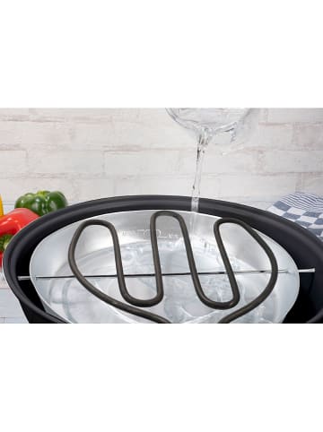 Stołowy grill elektryczny w kolorze czarnym - Ø 30 cm