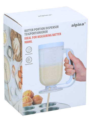 Alpina Dozownik w kolorze białym do ciasta - 900 ml