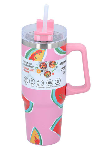 Kubek termiczny w kolorze jasnoróżowym - 900 ml