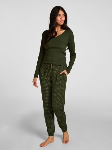 Pyjama-Hose in Khaki