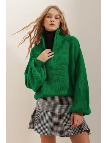 Pullover in Grün