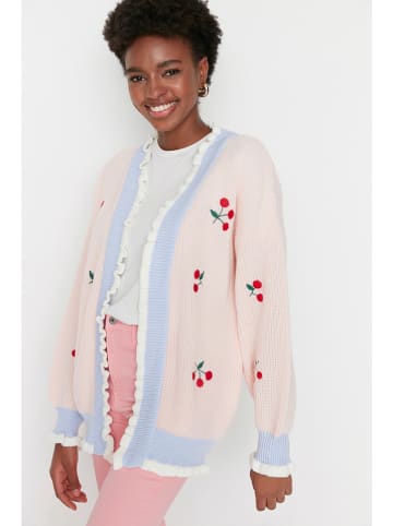Cardigan in Rosa/ Flieder