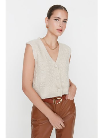 Weste in Creme