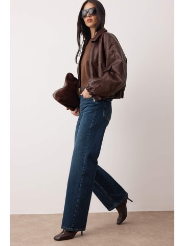 Jeans - Wide Leg - in Dunkelblau