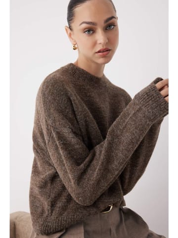 Sweter w kolorze brązowym