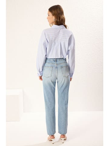 Jeans - Straight fit - in Hellblau