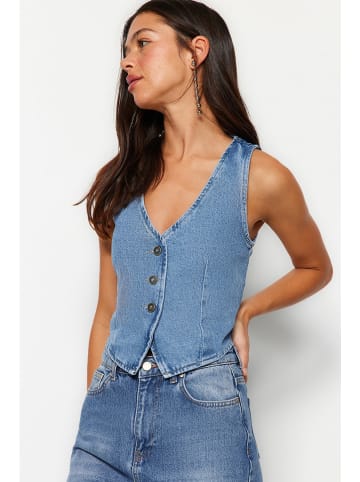 Jeans-Anzugweste in Blau
