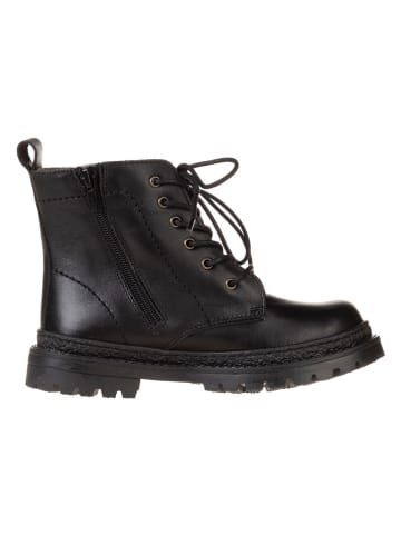Leder-Boots in Schwarz