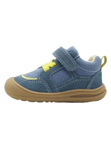 Leren loopleerschoenen blauw