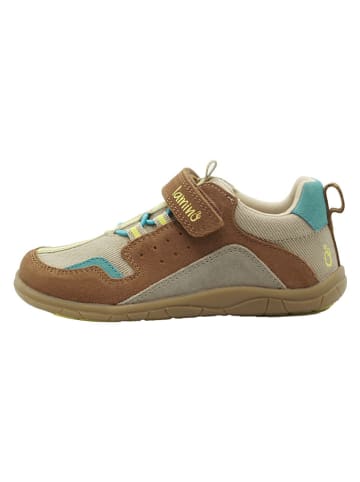 Leren barefootschoenen beige/lichtbruin
