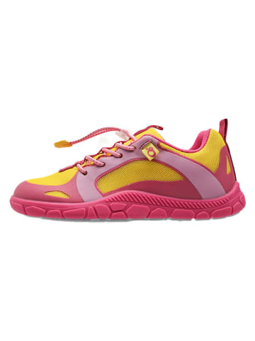 Barfußschuhe in Pink/ Gelb