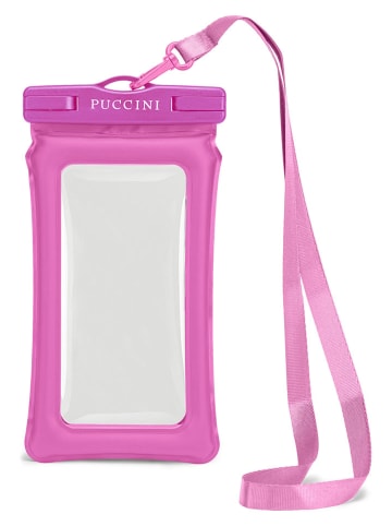 Pokrowiec w kolorze różowym na telefon - 8,5 x 16 cm
