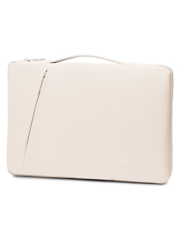 Torba "Linea" w kolorze beżowym na laptopa - 38 x 28 x 3 cm