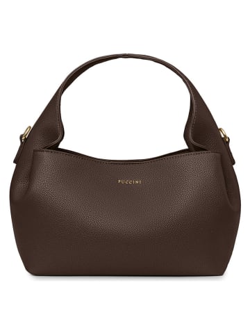 Henkeltasche "Fashion" in Braun - (B)30 x (H)16 x (T)10 cm