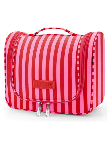 Kosmetiktasche "Infinity" in Rosa/ Rot- (B)24 x (H)10 x (T)14 cm