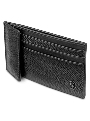 Leder-Kartenetui "Nero" in Schwarz - (B)11 x (H)8 cm