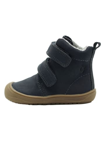 Leder-Boots in Dunkelblau