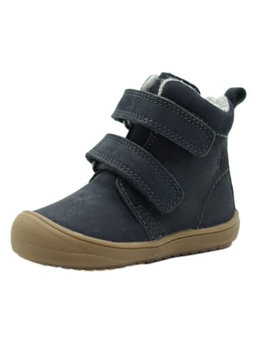 Leder-Boots in Dunkelblau