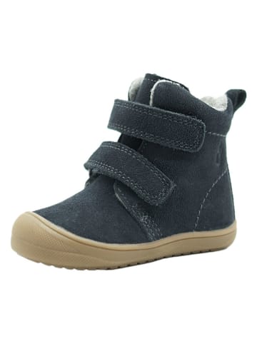Leder-Boots in Dunkelblau