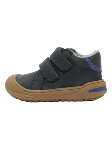 Leren sneakers donkerblauw