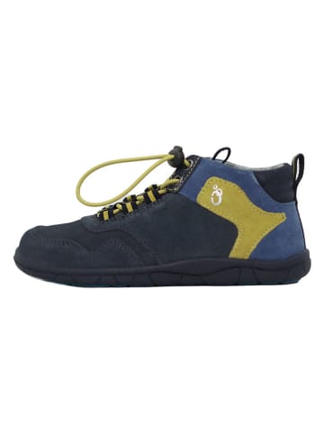 Leder-Barfußschuhe in Dunkelblau