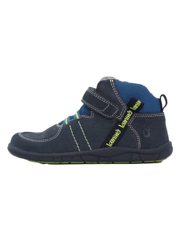 Leren barefootschoenen donkerblauw