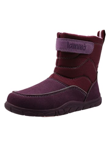 Barfuß-Winterstiefel in Rot/ Lila