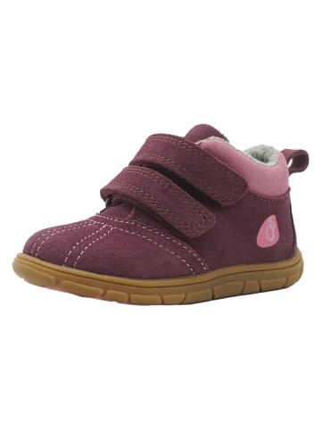 Skórzane buty barefoot w kolorze czerwonym