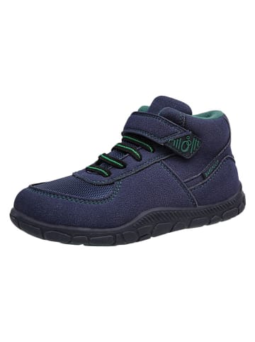Leren barefootschoenen donkerblauw