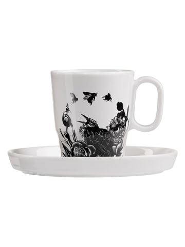 Espressotasse "Genussklasse - K. Rytter" in Weiß/ Schwarz - 97 ml