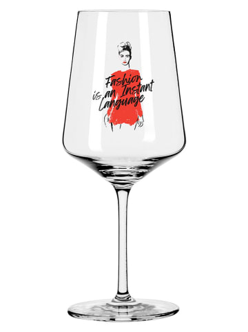Cocktailglas "Fashion" in Rot/ Schwarz - 544 ml