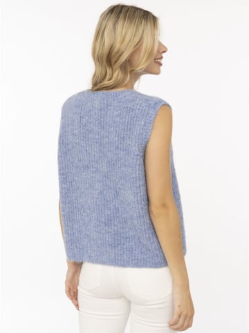 Gebreide gilet lichtblauw
