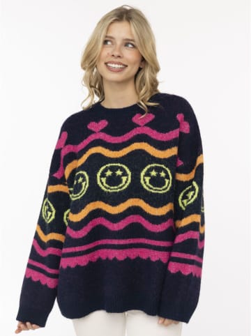 Trui "Cozy Love" donkerblauw