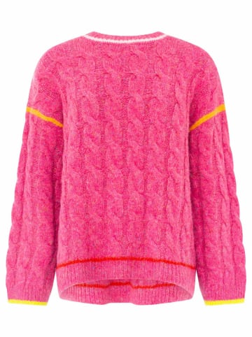 Trui "Colourful Cable" roze