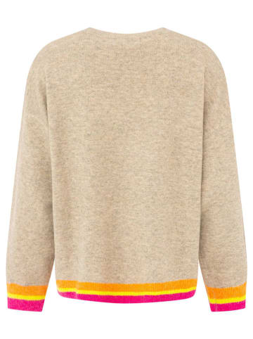 Sweter "GOOD VIBES" w kolorze beżowym