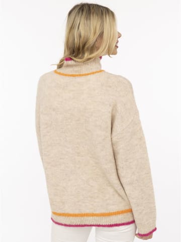 Sweter "Heart" w kolorze beżowym