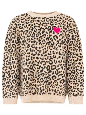 Zwillingsherz Pullover "Leo Love" in Beige