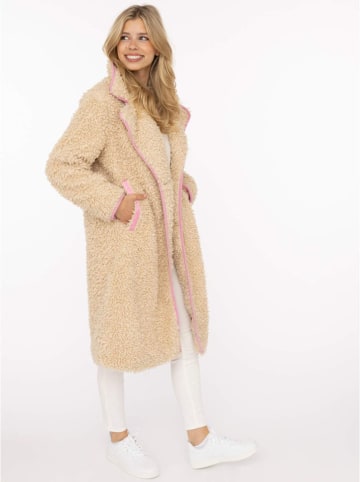 Teddymantel in Beige