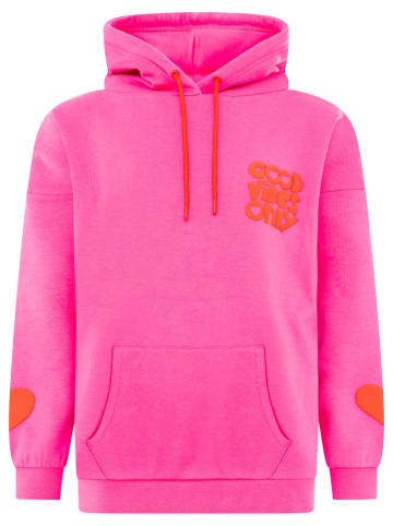 Hoodie "Good vibes" in Pink