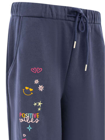 Zwillingsherz Hose "Positive Vibes" in Dunkelblau