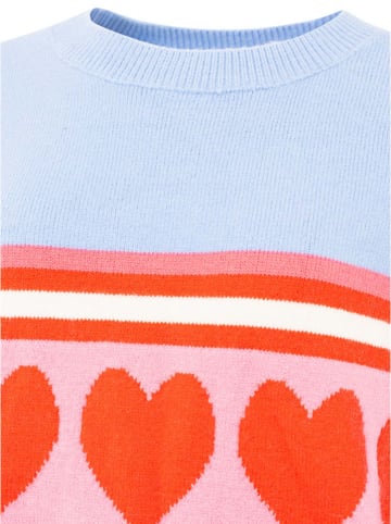 Zwillingsherz Pullover "Herz Streifen" in Bunt