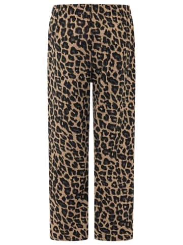 Zwillingsherz Broek "Leo Allover Herz" beige/zwart